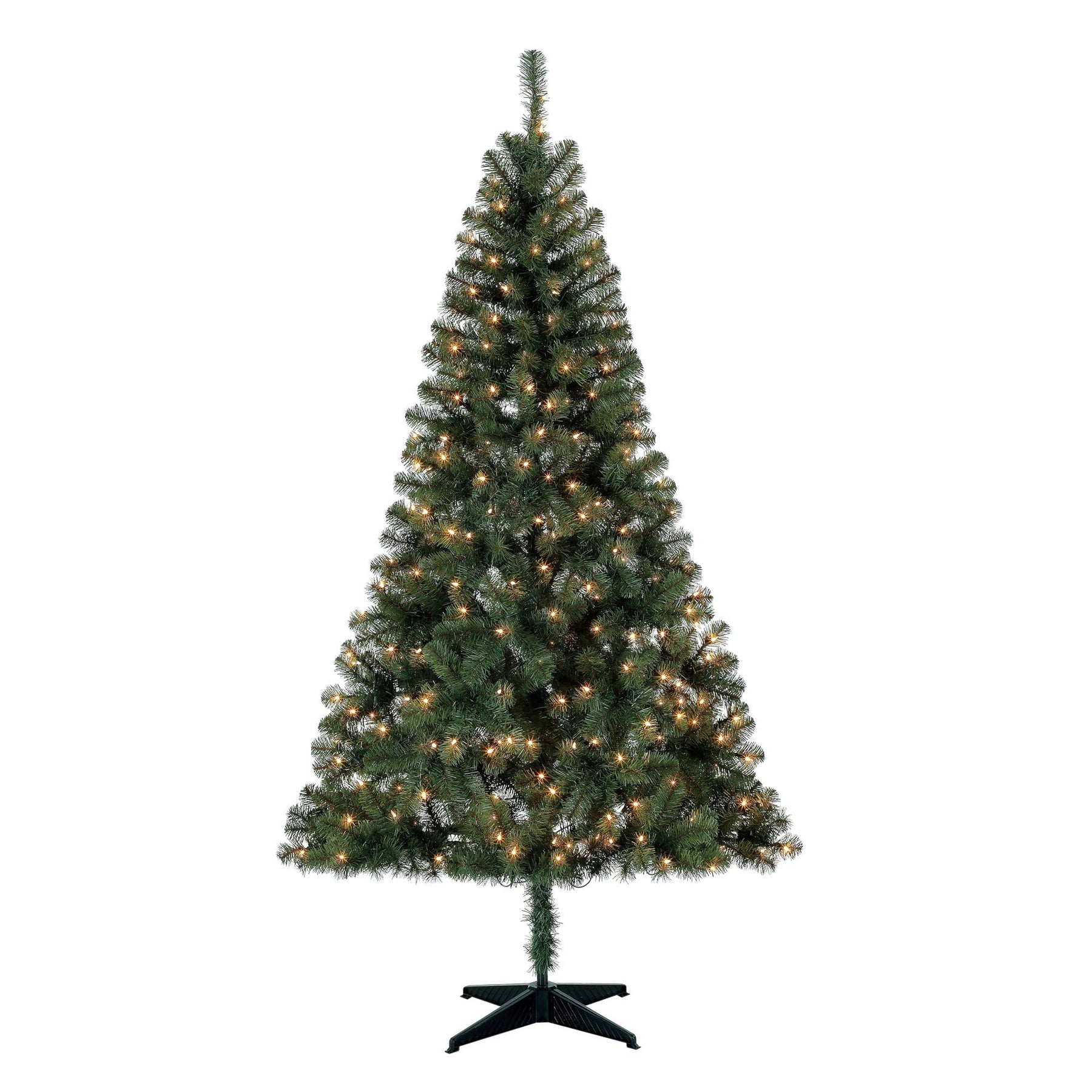 Holiday Time Pre-Lit 6.5' Madison Pine Artificial Christmas Tree, Clear Lights