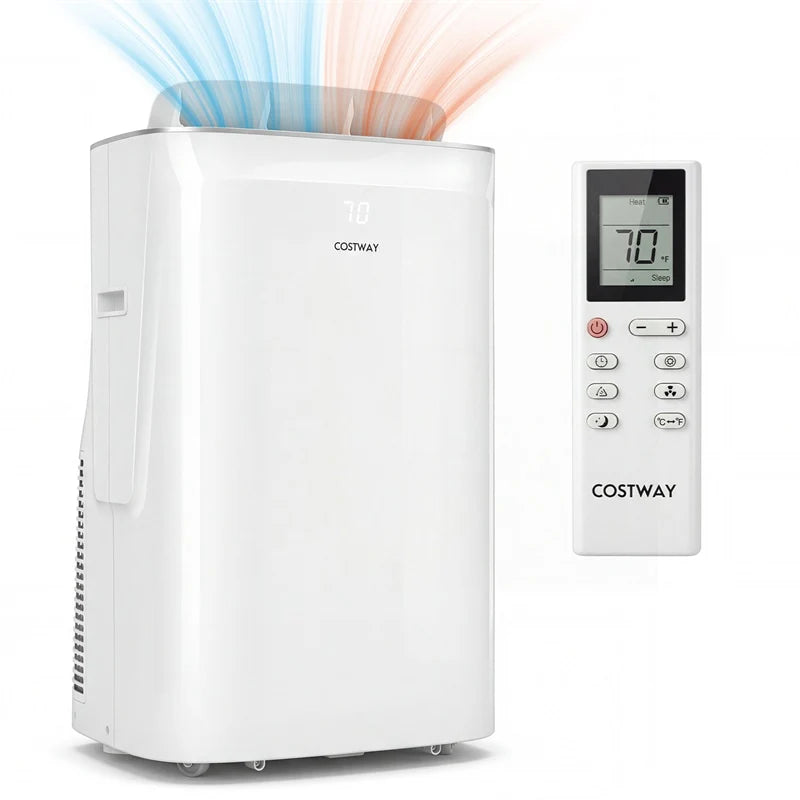 15000 BTU Inverter Portable Air Conditioner, 4-in-1 Smart WiFi AC Unit with Heat, Dehumidifier, Fan, Auto Swing & Window Kit, Cools Up to 750 Sq.Ft
